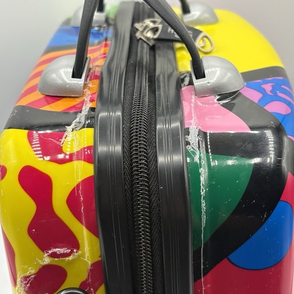 Heys Abstract Retro 90s Style Travel Carry-On Hard Shell make up Case - Picture 6 of 16